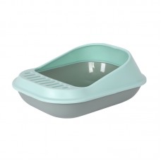 Tom Cat Pakeway Small Anti-tracking Litter Tray Green And Sage, 764265, cat Litter Pan, Tom Cat , cat CatSmarts Choice, catsmart, CatSmarts Choice, Litter Pan